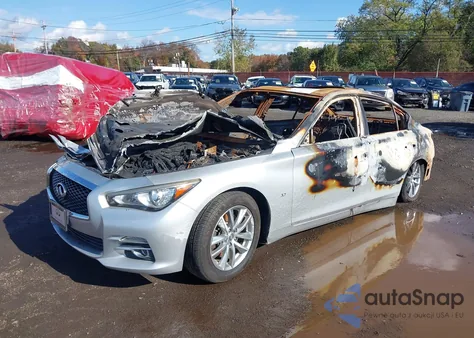 2015 Infiniti Q50 из США, поврежденный, VIN JN1BV7AR8FM423820